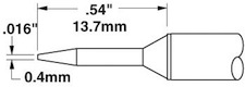 Solder Tip, Smart Heat PowerTips, STTC-106Metcal  